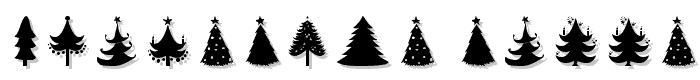 Christmas Trees font